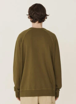 YMCEarth Shrank Organic Cotton Sweatshirt - Olive 12 YMCEarth Shrank Organic Cotton Sweatshirt - Olive -Sports Clothing YMC Earth Shrank Organic Cotton Sweatshirt Olive 20230831172718