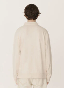 YMCEarth Sugden Organic Cotton Sweatshirt - Ecru Marl -Sports Clothing YMC Earth Sugden Organic Cotton Sweatshirt Ecru Marl 20230831172544