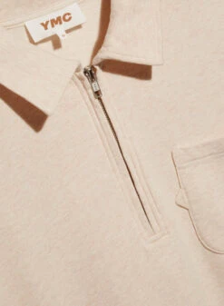 YMCEarth Sugden Organic Cotton Sweatshirt - Ecru Marl -Sports Clothing YMC Earth Sugden Organic Cotton Sweatshirt Ecru Marl 20230831172545