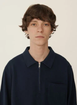 YMCEarth Sugden Organic Cotton Sweatshirt - Navy -Sports Clothing YMC Earth Sugden Organic Cotton Sweatshirt Navy 20230904112726