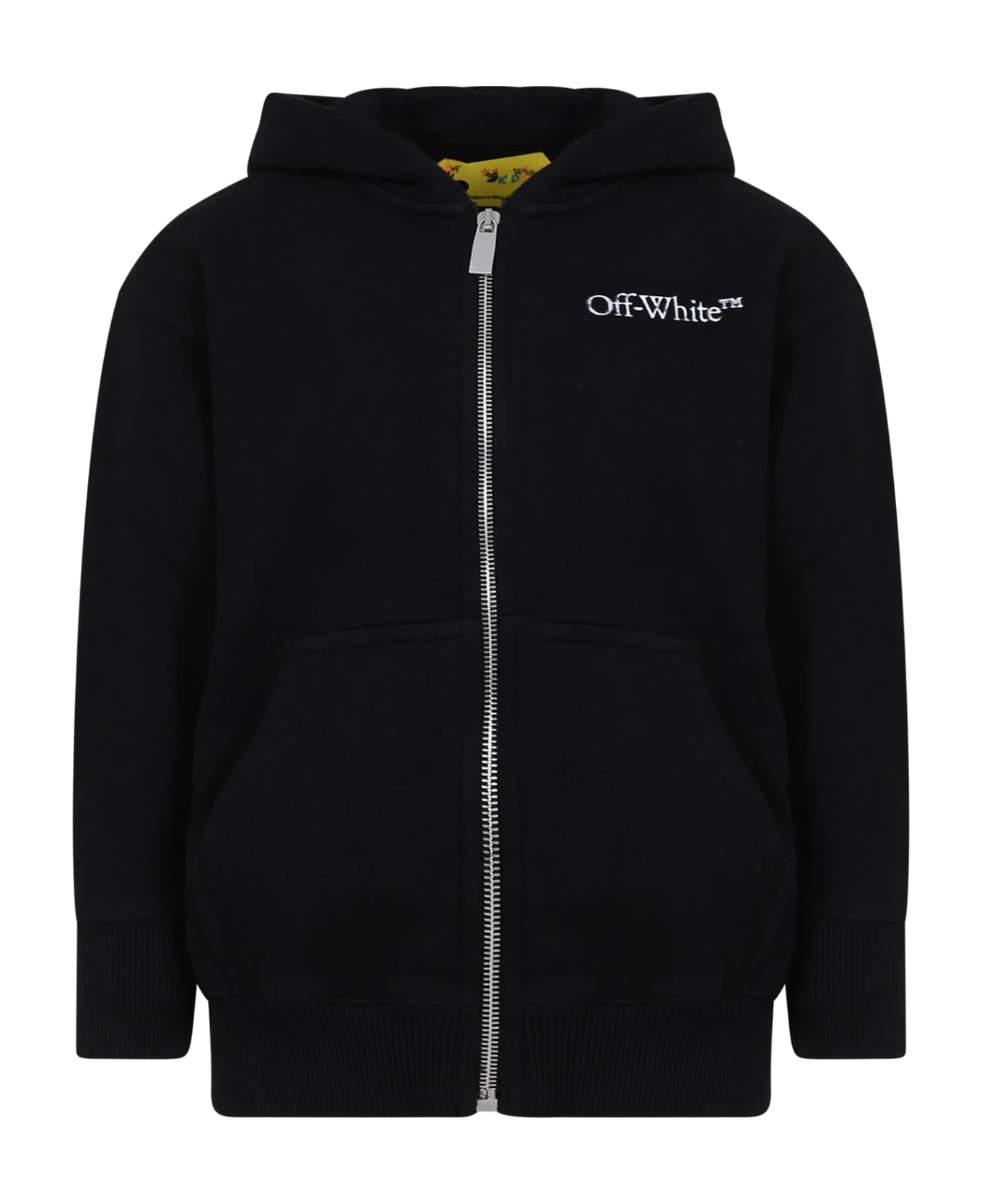 Off-White Black Sweatshirt For Boy With Logo 3 Off-White Black Sweatshirt For Boy With Logo