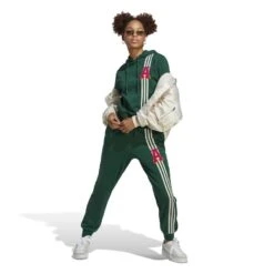 Adidas Originals Sweatpants 3-Stripes - Dark Green Woman -Sports Clothing a434385dbaf6