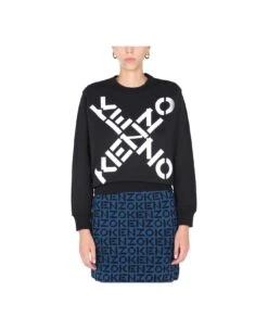 Kenzo Big X Printed Crewneck Sweatshirt -Sports Clothing a52f094747dbae44a5ee69b993e23a91