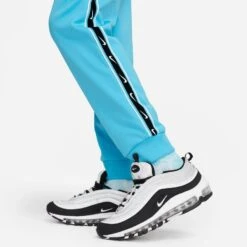 Nike Sweatpants NSW Repeat - Baltic Blue/Black Kids -Sports Clothing a624f083f18a