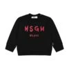 MSGM Black Sweatshirt Fo Baby Girl With Logo -Sports Clothing ab06f2fe8b2b916a79e98989409e140c