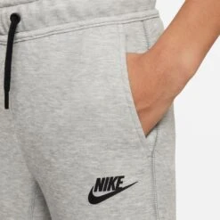 Nike Sweatpants NSW Tech Fleece - Grey Heather/Black Kids -Sports Clothing ad1f9744b062