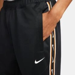 Nike Sweatpants NSW Repeat - Black/White -Sports Clothing afeb1babc7eb