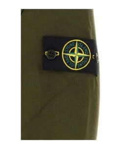 Stone Island Army Green Cotton Sweatshirt -Sports Clothing b150a270d01ea483cf336a172f618c20