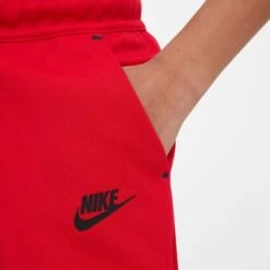 Nike Sweatpants NSW Tech Fleece - University Red/Black Kids -Sports Clothing b2b7a4f8e877