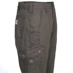 Carhartt Pants: Men's B342 DFE Brown Ripstop Cotton Work Pants -Sports Clothing b342dfe carharttr 01 1