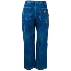Carhartt Jeans: Men's B73 DST Double Front Logger Heavyweight Loose Fit Utility Jeans -Sports Clothing b73dst carharttb 01