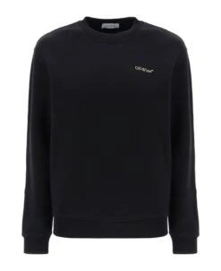 Off-White Crew-neck Sweatshirt With Diag Motif