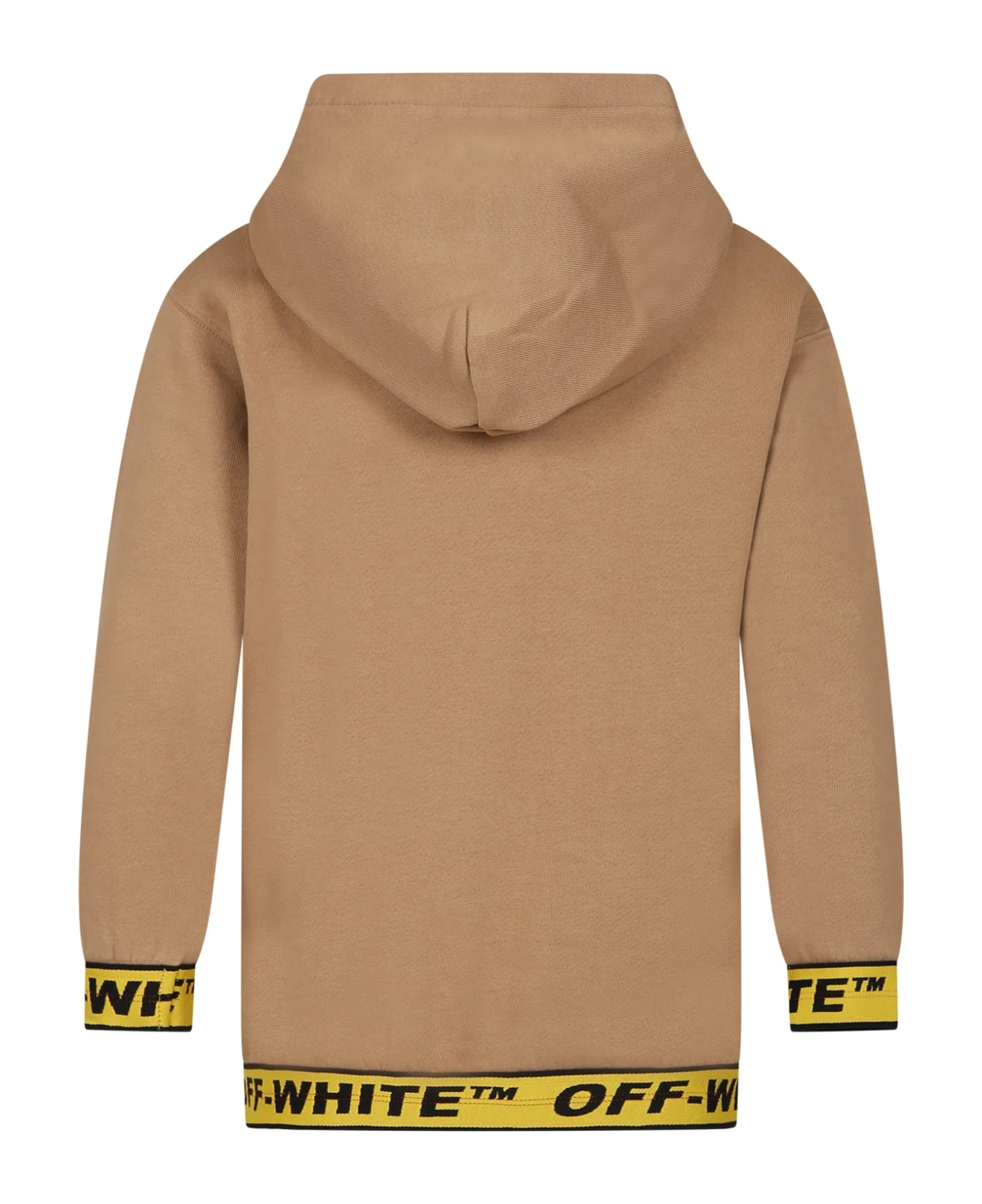Off-White Brown Sweatshirt For Boy With Logo 4 Off-White Brown Sweatshirt For Boy With Logo - Image 2