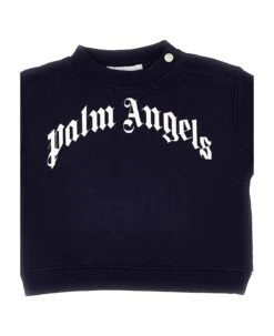 Palm Angels 'curved Logo' Sweatshirt -Sports Clothing bf8bd1a0aa83bdf5483ac92186687cd0