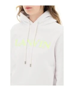 Lanvin Curb Logo Hooded Sweatshirt -Sports Clothing c8ad103f8e4ddc69d7acf700702c31e9