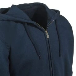 Carhartt Sweatshirts: Men's Navy Blue Water Repellent 100614 472 Zip Sweatshirt -Sports Clothing carhartt 100614 472 cd 01