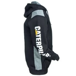 CAT Apparel Sweatshirts: Men's 1910802 016 Black Logo Panel Hooded Sweatshirt 11 CAT Apparel Sweatshirts: Men's 1910802 016 Black Logo Panel Hooded Sweatshirt -Sports Clothing cat 1910802 016 r 01