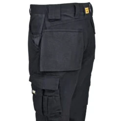 CAT Apparel Pants: Men's C172 016 Black Multi-Pocket Trademark Trousers -Sports Clothing cat c172 016 l 01