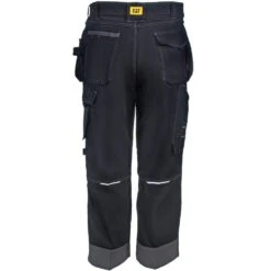 CAT Apparel Pants: Men's 1810008 10109 Water-Resistant Black/Graphite H2O Defender Pants -Sports Clothing cat1810008 blk b 01