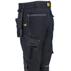 CAT Apparel Pants: Men's 1810008 10109 Water-Resistant Black/Graphite H2O Defender Pants -Sports Clothing cat1810008 blk l 01