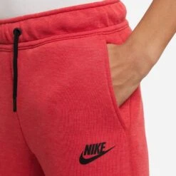 Nike Sweatpants NSW Tech Fleece - University Red/Black Kids -Sports Clothing cb6200ead4ad