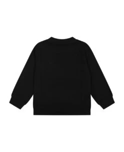 MOSCHINO Black Sweatshirt For Baby Girl With Teddy Bear And Heart -Sports Clothing cd0c9d74737d0d4f4082fcdd58b01847