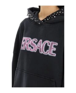Versace Cotton Logo Sweatshirt -Sports Clothing cda5cdf1ca9a154ad8080438b53a3219