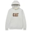 Caterpillar Sweatshirts: Men's W10646 13325 Cream Heather Trademark Hooded Sweatshirt -Sports Clothing creamheatheredit