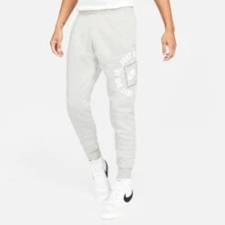 Nike Sweatpants NSW Fleece JDI - Dark Grey Heather/White 9 Nike Sweatpants NSW Fleece JDI - Dark Grey Heather/White -Sports Clothing d08e7b434a40
