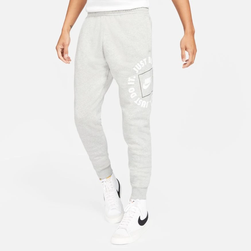 Nike Sweatpants NSW Fleece JDI - Dark Grey Heather/White 4 Nike Sweatpants NSW Fleece JDI - Dark Grey Heather/White - Image 2