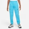 Nike Sweatpants NSW Repeat - Baltic Blue/Black Kids -Sports Clothing d3af2d0a7b34