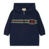 Gucci Blue Sweatshirt For Baby Boy With Interlocking Gg -Sports Clothing d5a74013546647d680811e5a3ebca536