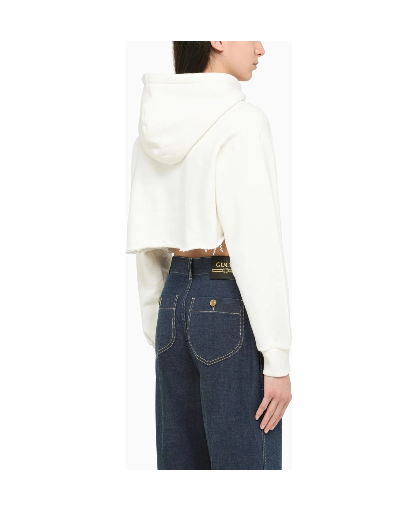 Gucci Cropped Sweatshirt With Embroidery 4 Gucci Cropped Sweatshirt With Embroidery - Image 2