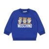 MOSCHINO Blue Sweatshirt For Baby Boy With Teddy Bears 1 MOSCHINO Blue Sweatshirt For Baby Boy With Teddy Bears -Sports Clothing da5eb885feda3193e3090838fe91a5f8