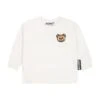 MOSCHINO White Sweatshirt For Baby Kids With Teddy Bear -Sports Clothing dc9a575db53fdb6fd82cd7d68180ffba