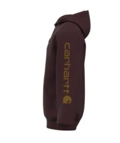 Carhartt Sweatshirts: Men's K288 PRT Port Midweight Hooded Logo Sweatshirt -Sports Clothing detail k288 prt a 2