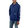 Carhartt Sweatshirts: Men's K288 H53 Scout Blue Heather Midweight Hooded Logo Sweatshirt -Sports Clothing download 2022 05 20t102752.740