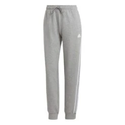 Adidas Sweatpants Future Icons 3-Stripes Regular - Medium Grey Heather/White Woman