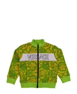 Versace Sweatshirt With Baroque Print And Logo