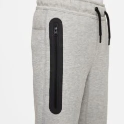 Nike Sweatpants NSW Tech Fleece - Grey Heather/Black Kids -Sports Clothing e70d0e092bf6