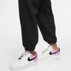 Nike Sweatpants NSW Essential - Black/White Woman -Sports Clothing f381b38bbaaf