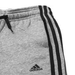 Adidas Sweatpants 3-Stripes Essentials - Medium Grey Heather/Black Kids -Sports Clothing f4d3602bfd68
