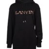 Lanvin Cotton Hoodie Sweatshirt With Black Logo -Sports Clothing f4f9145038f36915946537ecda374910