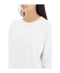 Off-White 'diag' Print Crewneck Sweatshirt -Sports Clothing f5552a9ff942e538b1abb366b78cc862