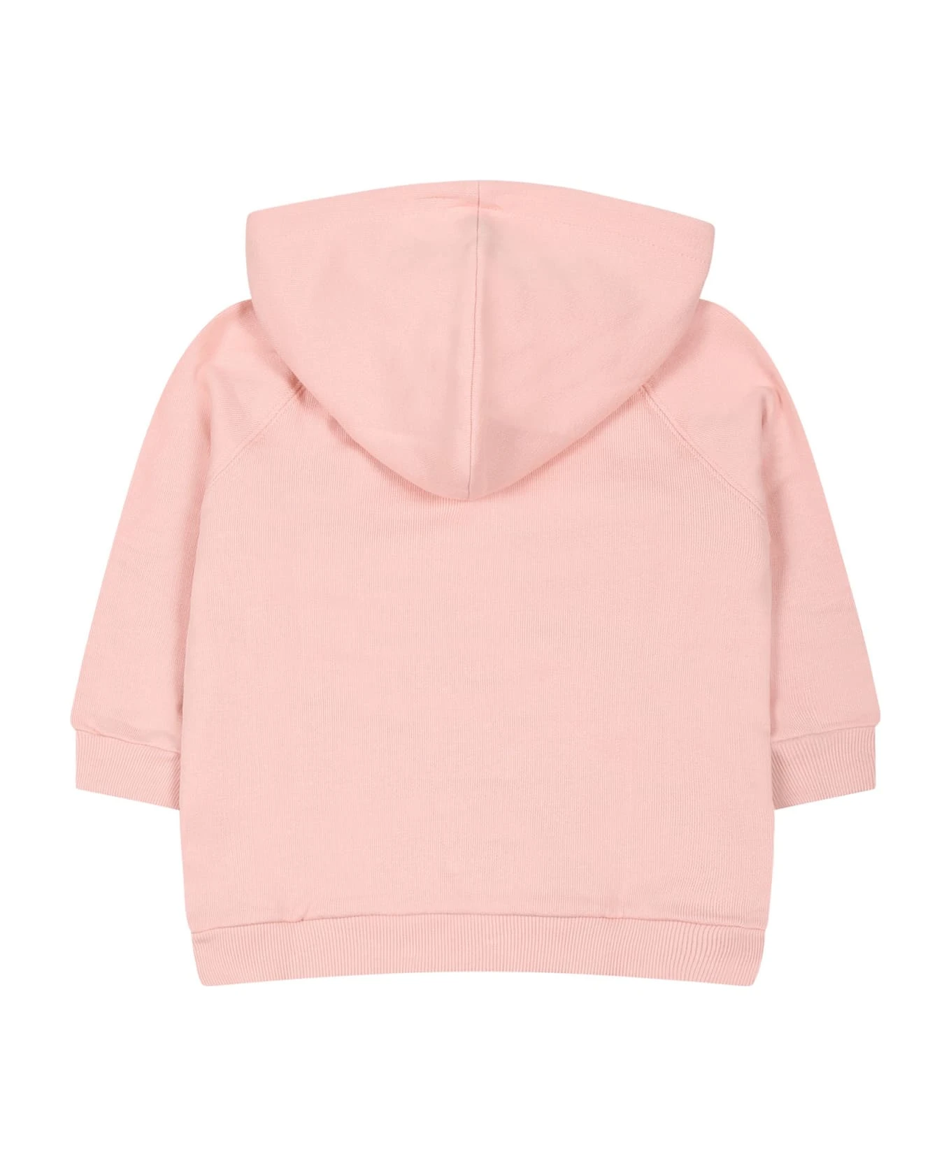 Gucci Pink Sweatshirt For Baby Girl With Interlocking Gg 4 Gucci Pink Sweatshirt For Baby Girl With Interlocking Gg - Image 2