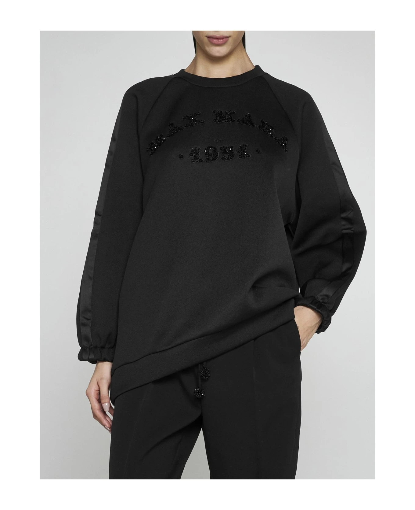 Max Mara Bratto Logo Cotton-blend Sweatshirt 4 Max Mara Bratto Logo Cotton-blend Sweatshirt - Image 2