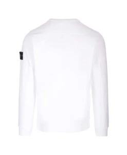 Stone Island White Sweatshirt 7 Stone Island White Sweatshirt -Sports Clothing fe70775bb9d57a12f798d650b3d9a451