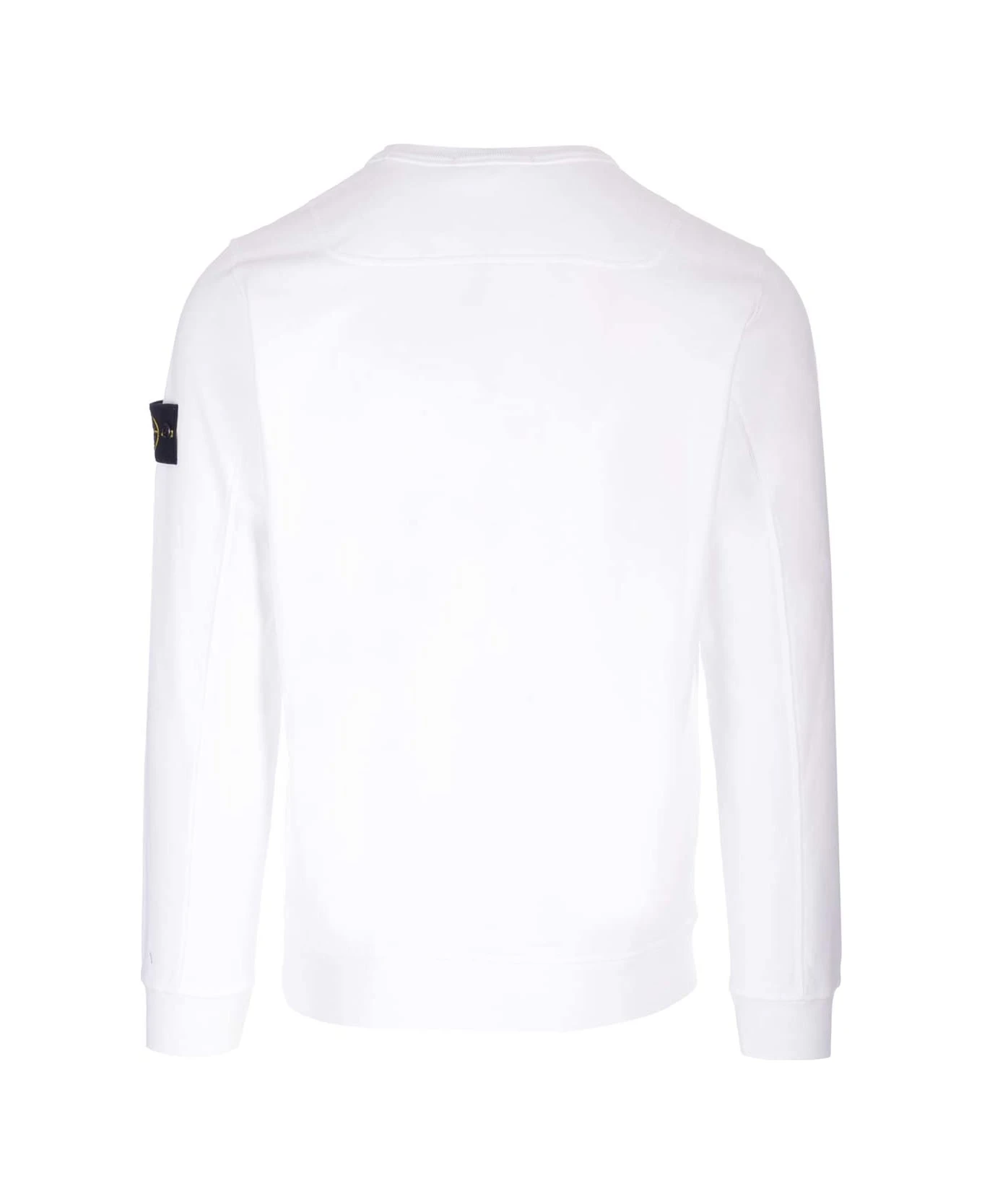 Stone Island White Sweatshirt 4 Stone Island White Sweatshirt - Image 2
