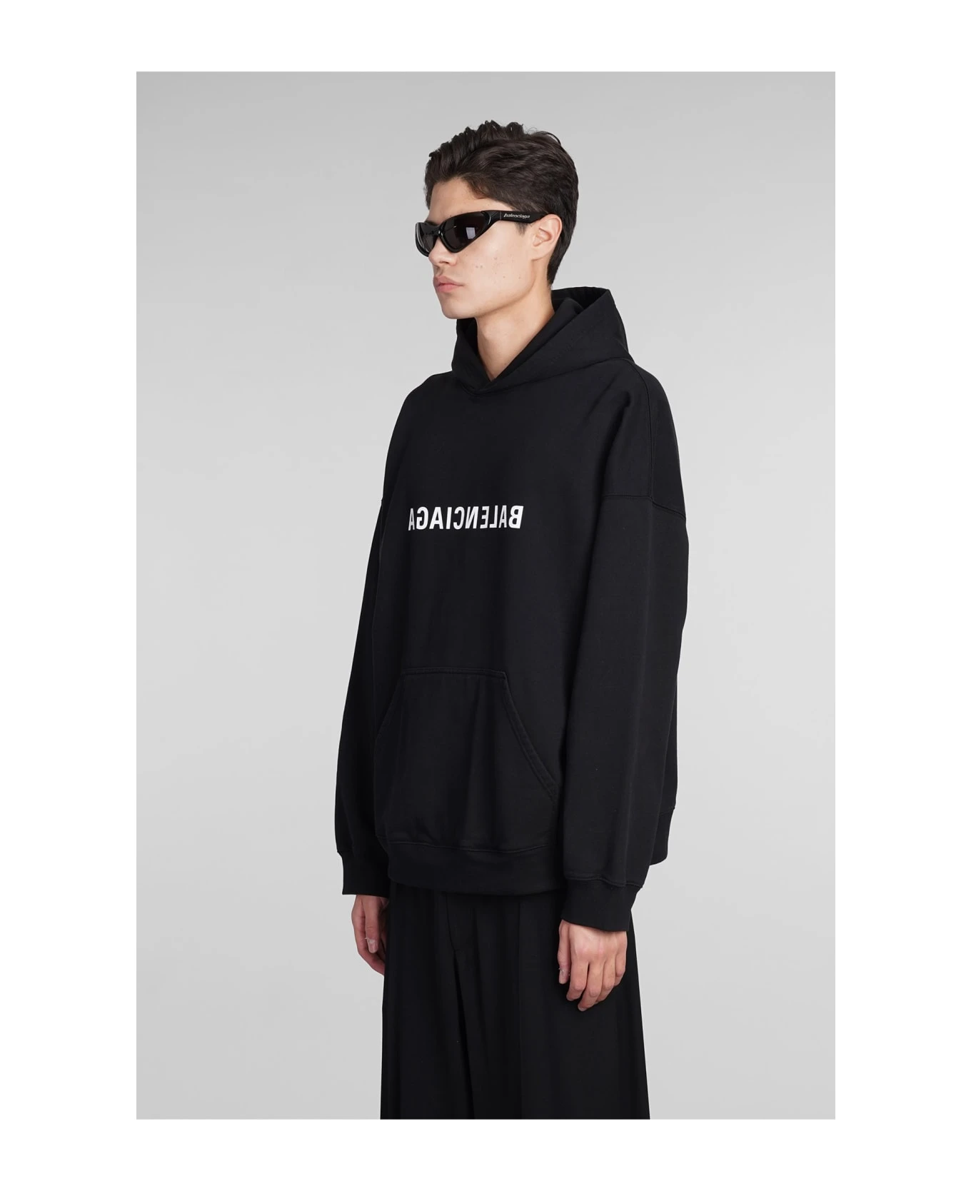 Balenciaga Sweatshirt In Black Cotton 6 Balenciaga Sweatshirt In Black Cotton - Image 4