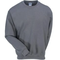 Gildan Sweatshirts: Men's 18000 CHR Grey Heavy Blend Crewneck Sweatshirt -Sports Clothing gildan 18000 chr f 01